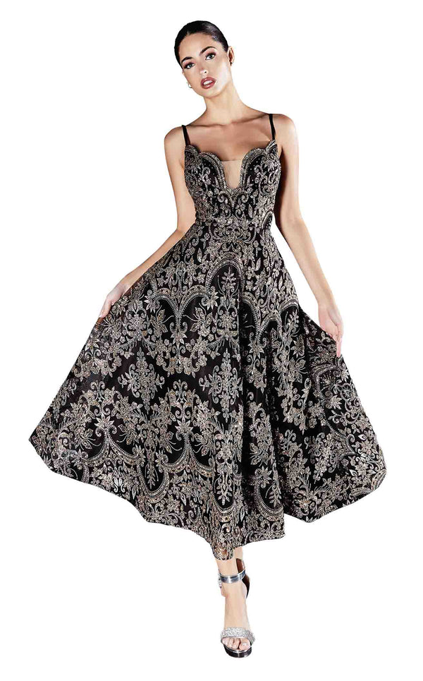 Cinderella Divine CM8076 Dress Gold-Black