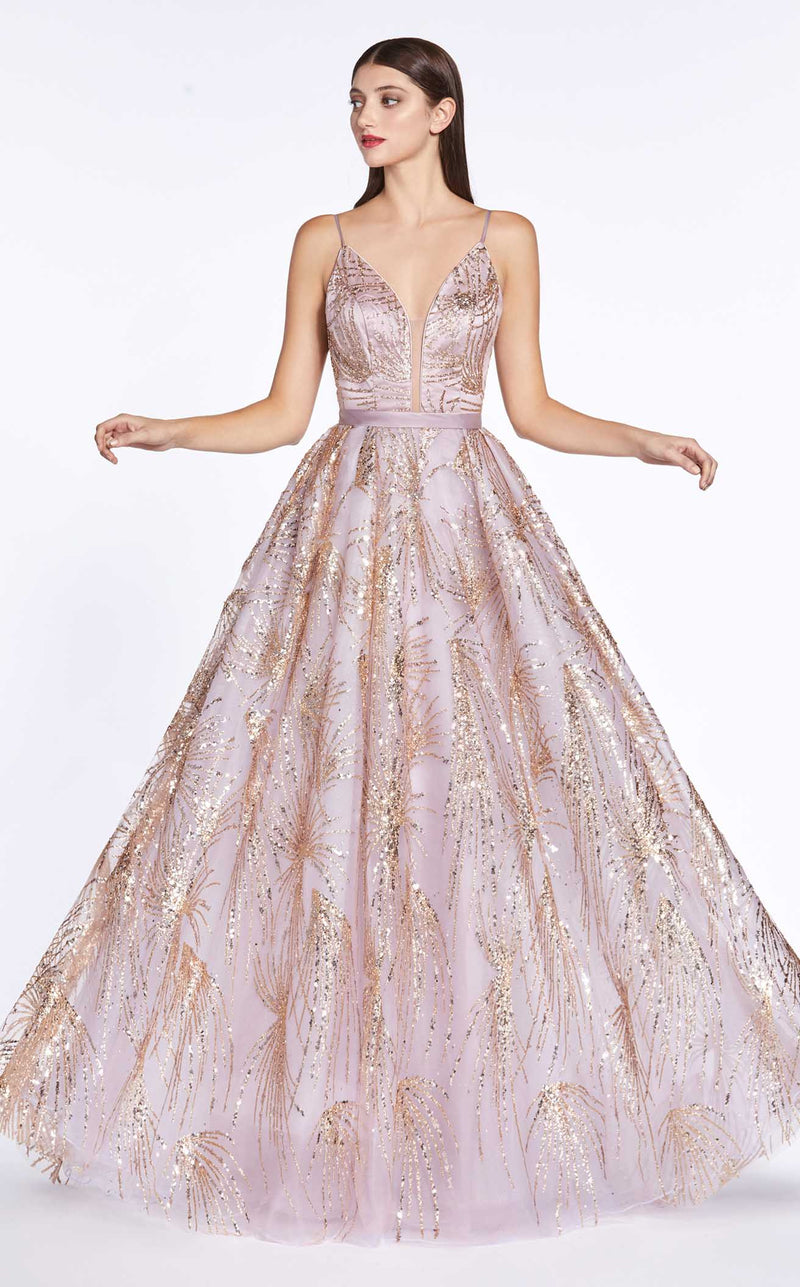 Cinderella Divine CZ0016 Dress Rose-Gold