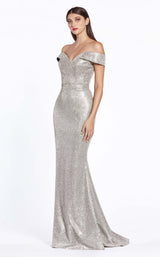 2 of 3 Cinderella Divine CZ0018 Dress Platinum