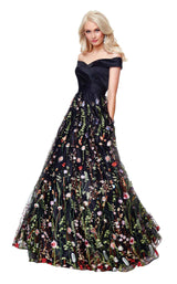 1 of 4 Clarisse 3803 Black Multi