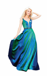 1 of 4 Clarisse 3859 Iridescent Green