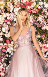 3 of 4 Clarisse 800201 Dress Dusty-Pink-Ombre
