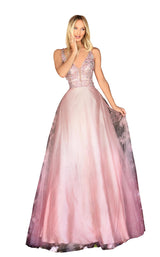 1 of 4 Clarisse 800201 Dress Dusty-Pink-Ombre