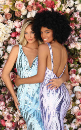 4 of 4 Clarisse 800235 Dress Lilac