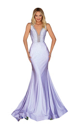 1 of 4 Clarisse 800243 Dress Pale-Lilac