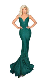 1 of 4 Clarisse 800257 Dress Forest-Green