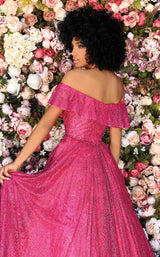 4 of 4 Clarisse 800313 Dress Fuchsia