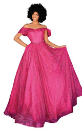 1 of 4 Clarisse 800313 Dress Fuchsia