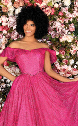 3 of 4 Clarisse 800313 Dress Fuchsia