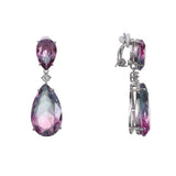 2 of 2 Nina Nirvana Rhodium/Light Amethyst