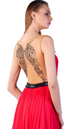 4 of 4 Gatti Nolli Couture ED2775 Dress Red