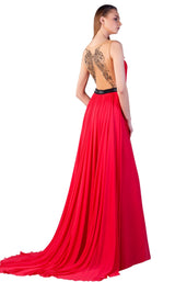 2 of 4 Gatti Nolli Couture ED2775 Dress Red