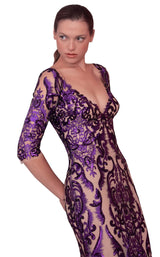 3 of 4 Edition Gemy Maalouf ED1540LD Dress Purple