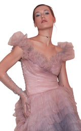 3 of 4 Beside Couture ED1544LD Dress Pink-Grey