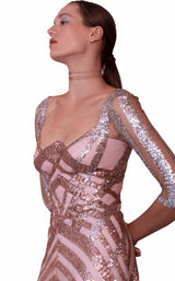 5 of 6 Edition Gemy Maalouf ED1549LD Dress Metalic-Pink