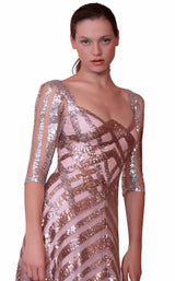 4 of 6 Edition Gemy Maalouf ED1549LD Dress Metalic-Pink