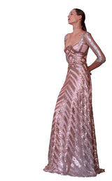 2 of 6 Edition Gemy Maalouf ED1549LD Dress Metalic-Pink