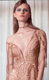 5 of 6 Beside Couture ED1550LD Dress  Metalic-Pink