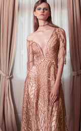 2 of 6 Beside Couture ED1550LD Dress  Metalic-Pink