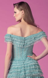 4 of 4 Beside Couture ED1561LD Dress Teal