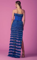 3 of 5 Beside Couture ED156465LK Dress Royal-Blue