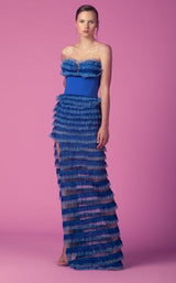 2 of 5 Beside Couture ED156465LK Dress Royal-Blue