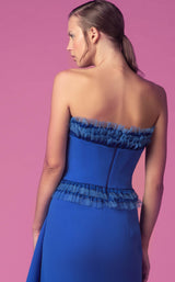 5 of 6 Beside Couture ED156467LK Dress Royal-Blue