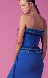 6 of 6 Beside Couture ED156467LK Dress Royal-Blue