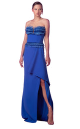 1 of 6 Beside Couture ED156467LK Dress Royal-Blue