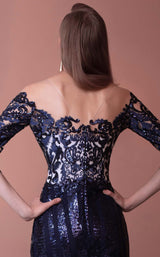 4 of 4 Beside Couture ED1570LD Dress Navy