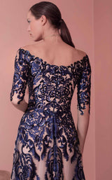 4 of 4 Beside Couture ED1571LD Dress Navy