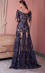2 of 4 Beside Couture ED1571LD Dress Navy
