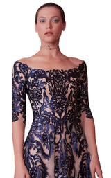 3 of 4 Beside Couture ED1571LD Dress Navy