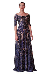 1 of 4 Beside Couture ED1571LD Dress Navy