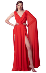1 of 4 Edition Gemy Maalouf ED1579LD Dress Red