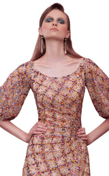 3 of 4 Edition Gemy Maalouf ED1584LD Dress Nude-Sequins