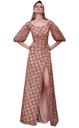 1 of 4 Edition Gemy Maalouf ED1584LD Dress Nude-Sequins