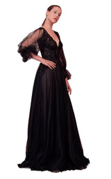 1 of 4 Edition Gemy Maalouf ED1586LD Dress Black