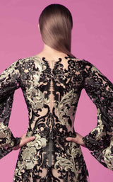 4 of 4 Edition Gemy Maalouf ED1587LD Dress Black-Gold