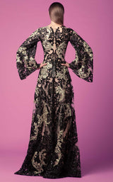 2 of 4 Edition Gemy Maalouf ED1587LD Dress Black-Gold