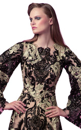 3 of 4 Edition Gemy Maalouf ED1587LD Dress Black-Gold