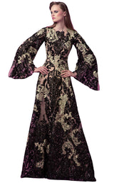 1 of 4 Edition Gemy Maalouf ED1587LD Dress Black-Gold