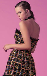 4 of 4 Beside Couture ED1591MD Dress Multicolor