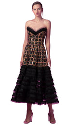 1 of 4 Beside Couture ED1591MD Dress Multicolor