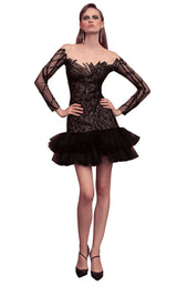 1 of 4 Edition Gemy Maalouf ED1593SD Dress Black