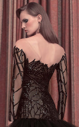 4 of 4 Edition Gemy Maalouf ED1594LD Dress Black