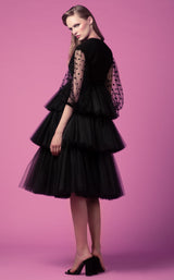 2 of 4 Edition Gemy Maalouf ED1596SD Dress Black