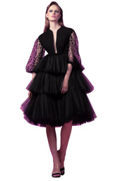 1 of 4 Edition Gemy Maalouf ED1596SD Dress Black