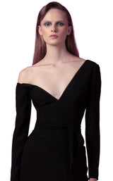 3 of 4 Edition Gemy Maalouf ED1599LD Dress Black