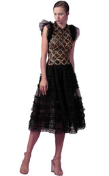 1 of 5 Edition Gemy Maalouf ED160203LK Dress Black-Multicolor